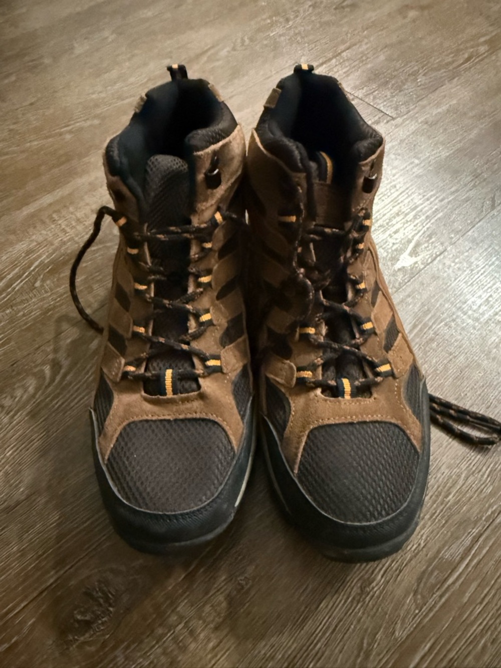 Men's Brown and Black Hiker Boots - Rugged Trail Support